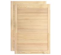 Bussandri Exclusive - Puertas Louvre 2 piezas 69x39,4 cm de madera maciza de pino