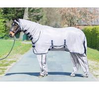 BUSSE Manta Antimoscas COMPLETE PLUS, Plata/Azul Marino - 135 cm BUSSE