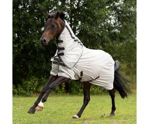 BUSSE Manta Antimoscas para Paddock "SUNSHINE II", Plata/Antracita - 155 cm BUSSE