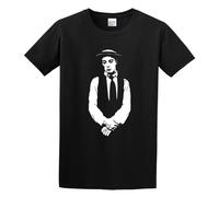 Buster Keaton American Actor Comedian Movie Star Mens T-Shirt Fashion Casual Unisex Black tee L