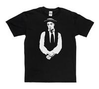 Buster Keaton American Actor Comedian Movie Star Mens T-Shirt Fashion Casual Unisex Black tee XL