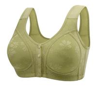 Bustier Fashion and Casual Front Anti Sagging Back Shaping and Bra Without Wires Sexy Ropa interior para mujer, verde, 48