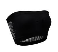 Bustier Top Bra Big Chest Small Running Shockproof Gathering No Ring Sports Bra Large Fitness Yoga Vest Bustier Mujer Acolchado, Negro , L