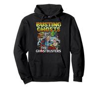 Busting Ghosts Cast Action Scene Classic 80's Cartoon Sudadera con Capucha
