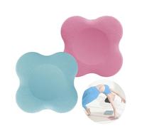 Bustlwor 2 Piezas Mini Esterilla Yoga Antideslizante, Antideslizantes para Yoga Colchonetas, Esterilla portátil para Yoga, Gimnasia, Pilates, aeróbicos (Rosa, Azul)
