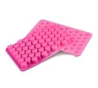 Bustlwor 2 Piezas Molde de Caramelo en Forma de Corazón, para el Amor para Hacer Manualidades Pasteles Chocolate Jalea mini Jabón Dulces, Rosa