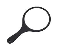 Bustlwor Espejo de Mano, Espejo de Mano de Maquillaje Profesional, para Maquillaje Diario, Tratamientos Faciales, Cortes de Pelo (Negro)