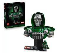 LEGO | Marvel Busto del Doctor Doom - DIY Kit de Construcción para Adultos con Minifigura de Villano y Placa Identificativa - Decoración de la Estantería - Regalo para Hombres y Mujeres Fans - 76345