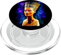 Busto de Estatua egipcia de la Reina Nefertiti PopSockets PopGrip para MagSafe