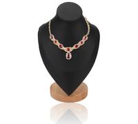 Busto de exhibición de joyas para vendedores, exhibición de joyas de madera, collar, cadena, soporte de exhibición de busto de maniquí 3D, soporte de exhibición para el hogar, boutique, ferias