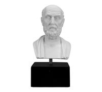 Busto de Hipócrates, escultura del padre de la medicina, estatua de cabeza de médico de mármol fundido de 7.5 pulgadas, hecha a mano en Grecia, regalo de decoración médica griega clásica