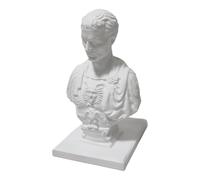 Busto de Julio César, soporte para palillos de dientes de escultura grande, dispensador de busto romano con diseño resistente, decoración divertida para el hogar para mesa de escritorio, estatua grieg