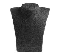 Busto de maniquí de cuerda for mujer, soporte for presentación de joyería, soporte for estante, soporte for busto de collar(Black)
