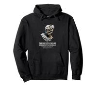 Busto del emperador griego - Camiseta con cita Memento Mori Memento Vivere Sudadera con Capucha