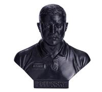 Busto Estatua Escultura de piedra del presidente ucraniano Volodímir Zelenski 15 cm
