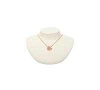 Busto expositor para collares 16 * 18 * 8cm Microfiber Portrait Necklace Display Pendant Organizer Jewelry Stand Bust Window(Beige)