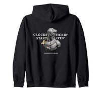Busto imperial griego - Memento Mori Relojes Tickin' Cotización Sudadera con Capucha