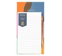 Busy B Bloc magnético y bolígrafo in Spot con 70 hojas extraíbles, bloc magnético y bolígrafo y listas rayadas