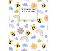 Busy Bees - My First Draw and Write Journal: Kids Primary Composition Notebook with Picture Space | Half-Page Primary Ruled (Dotted Midline) | 100 ... Cover with Name (Little Noodlings Busy Bees)