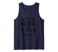 Busy Being A Dog Mama Fur Mom Pet Lover Fur Moms Cute Dog Camiseta sin Mangas