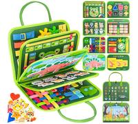 Busy Board - Juguetes Montessori, libros ocupados para niños pequeños, libro de actividades educativas silenciosas para niños pequeños, juguetes de viaje para avión, automóvil, regalos para niños y