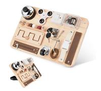 Busy Board Montessori para Adultos -Tabla de Ejercicios multisensorial para Personas Mayores: motricidad, concentración y Memoria TDAH - Juego de Viaje y Regalo Ideal