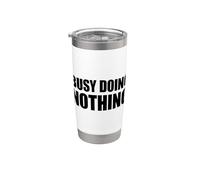 Busy Doing Nothing Vaso térmico de acero inoxidable de doble pared