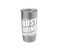 Busy Doing Nothing Vaso térmico de acero inoxidable de doble pared