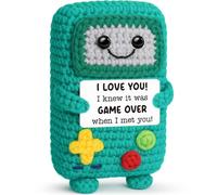 Busy Gaming Life Para mujeres y hombres, regalo de cumpleaños para novio, novia, regalos de pareja para él y ella, regalo "I Love You" para esposa, marido, regalo positivo hecho a mano de ganchillo