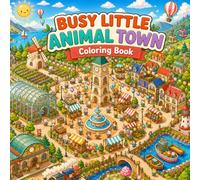 BUSY LITTLE ANIMAL TOWN: Coloring Book