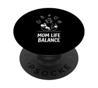 Busy Mom Life Balance Parenting PopSockets PopGrip Adhesivo