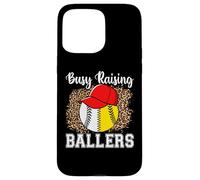 Busy Raising Ballers Softball Baseball Funny Girl mom Carcasa para iPhone 15 Pro MAX