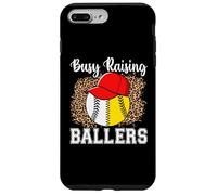Busy Raising Ballers Softball Baseball Funny Girl mom Carcasa para iPhone 7 Plus/8 Plus