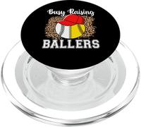 Busy Raising Ballers Softball Baseball Funny Girl mom PopSockets PopGrip para MagSafe