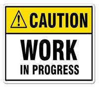 Busy Working Inside Warning Metal Sign for Shed Door Wall 12x8 Inch