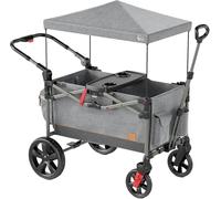BusyBee Cochecito infantil de 37 x 27.5 pulgadas, Metro para 2 niños, color gris