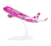 Busyflies - Modelo de avión 1:400 fundido a presión, modelo de avión de metal Columbia 320, modelo de aleación de avión rosa para regalo de cumpleaños