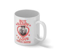 But Daddy I Love Them Both Hockey Romance Book tik Tok MM Sports Romance Bookish Gift heated rivarly Blanco taza Mug