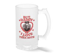 But Daddy I Love Them Both Hockey Romance Book tik Tok MM Sports Romance Bookish Gift heated rivarly Transparente taza de Stein de la cerveza 0.5L