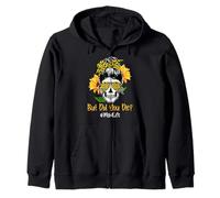 But Did You Die Mom Life Skull Bandana Sunflower Lover Sudadera con Capucha
