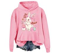 But Did You Dye - Sudadera de Pascua divertida con diseño de conejito teñido de huevo, Rosa-d1, XL