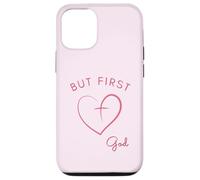 But First God - Diseño Minimalista Rosa Carcasa para iPhone 12/12 Pro