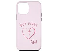 But First God - Diseño Minimalista Rosa Carcasa para iPhone 12 Mini