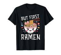 But First Ramen Japonés Fideos Bowl Manga Otaku Neko Camiseta