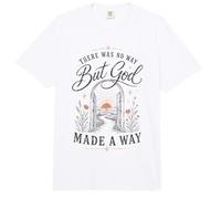 But God Made A Way Christian Faith - Cita inspiradora Comfort Colors Adult Heavyweight T-Shirt