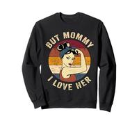But Mommy I Love Her Shirt Retro Vintage Padre Hija Sudadera