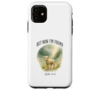 But Now I’m Found Luke 15:10 Watercolor Lamb Christian Carcasa para iPhone 11