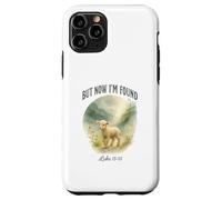But Now I’m Found Luke 15:10 Watercolor Lamb Christian Carcasa para iPhone 11 Pro