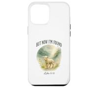 But Now I’m Found Luke 15:10 Watercolor Lamb Christian Carcasa para iPhone 12 Pro MAX