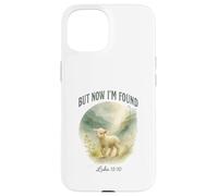 But Now I’m Found Luke 15:10 Watercolor Lamb Christian Carcasa para iPhone 15